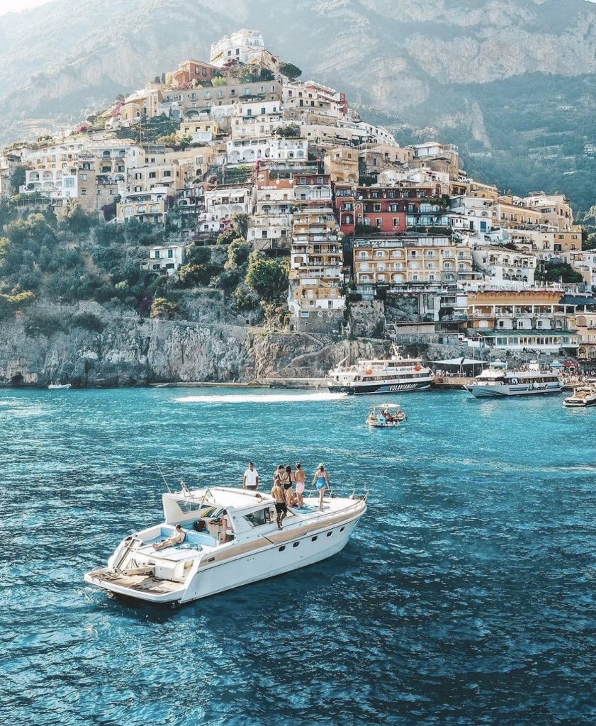 Best view in Positano from the boat