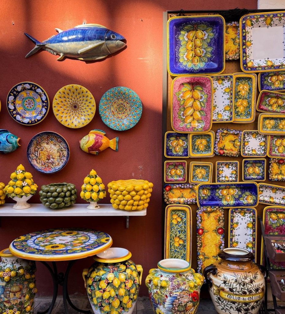 Souvenirs shop in Positano